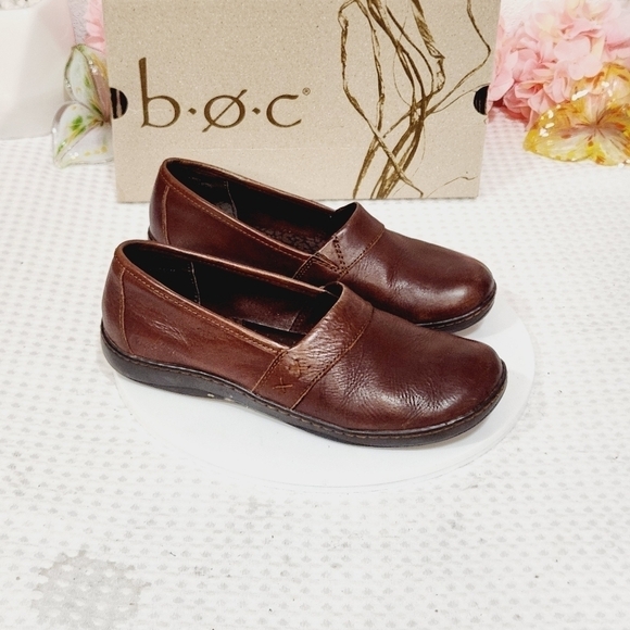 BOC Born Concept Shoes Howell Slip On Chunky Loafer Brown Leather Sz 9.5 - Picture 6 of 11